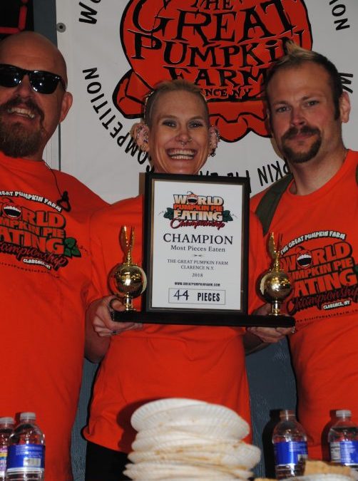 Will a New World Record be Set This Weekend At the World Pumpkin Pie Eating Contest at the Great Pumpkin Farm?
